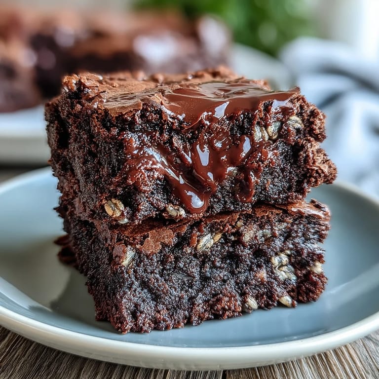Fudgy black sesame brownie squares with a marbled sesame swirl, showcasing a perfect balance of nutty and chocolatey flavors.
