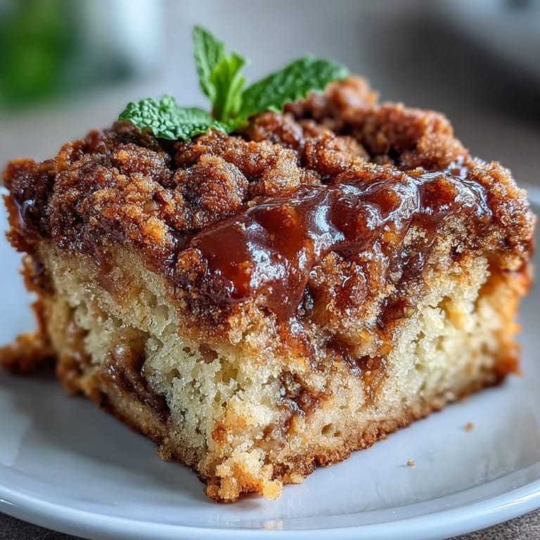 Tender cardamom coffee cake with spiced streusel, baked golden and ready for a comforting slice.
