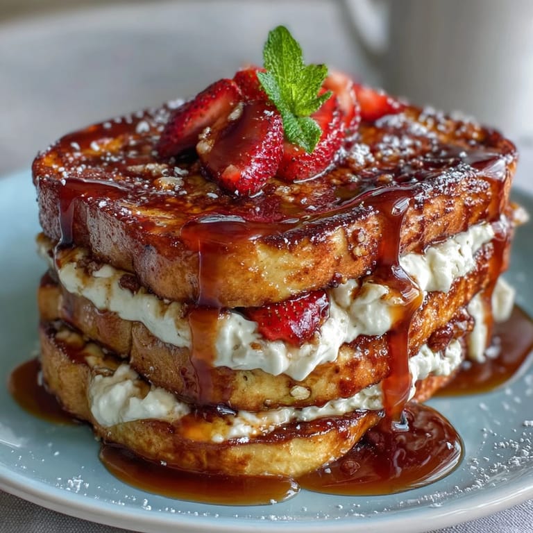 Warm and inviting Spring Brunch Strawberry French Toast Bake, featuring fresh berries, soft brioche, and a cinnamon streusel topping for a sweet brunch treat.